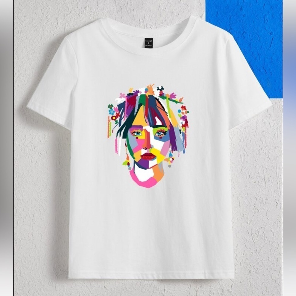 SHEIN X Kappoutchou Figure Graphic Tee Size XSmall